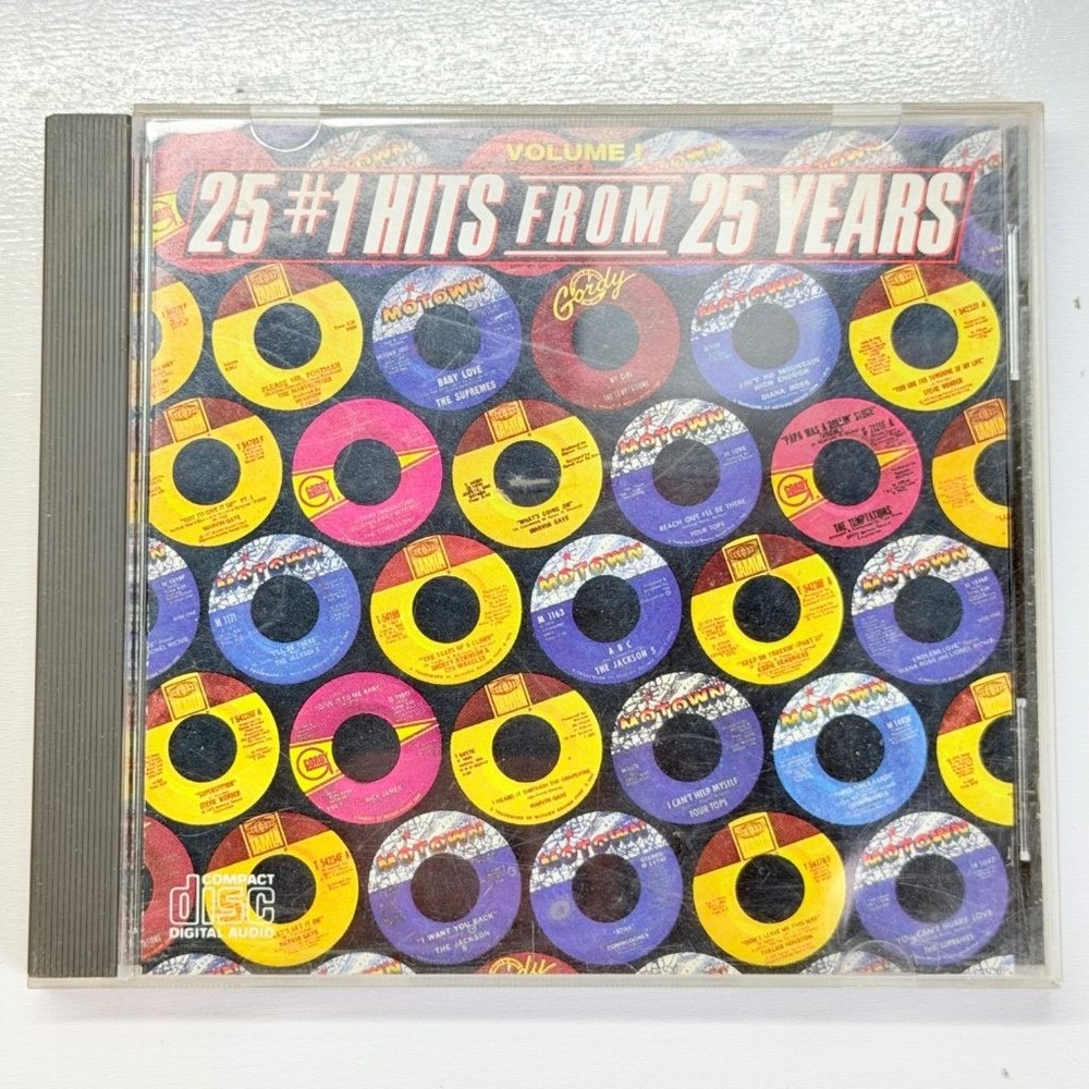 Motown 25 #1 Hits From 25 Years Vol 1 CD 1985 Supremes Temptations Jackson 5